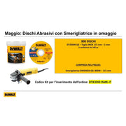 Dewalt offerta promo 300 dischi da 115mm in omaggio 1 smerigliatrice da 800w