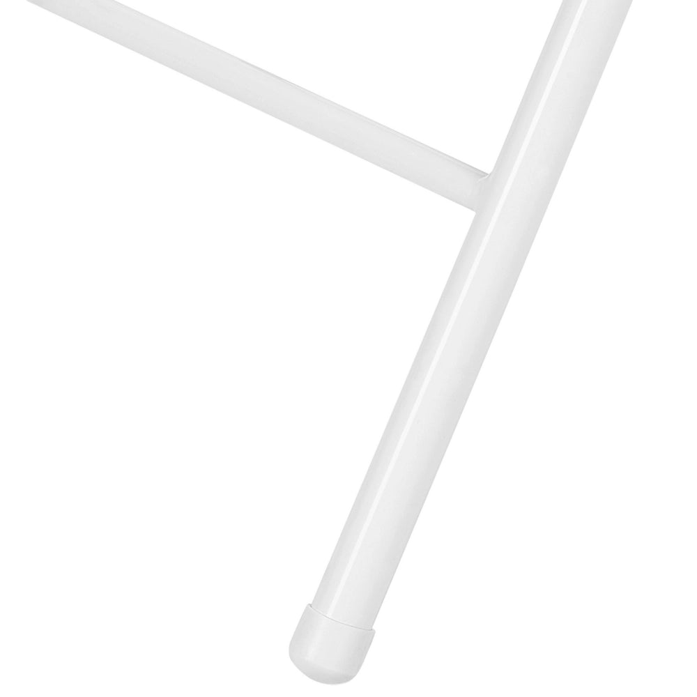 Set di 4 sedie pieghevoli con struttura in metallo Grigio chiaro sedile e schienale imbottiti in tessuto sedili pieghevoli