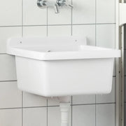 Lavabo a Parete-Lavandino-Lavello Bianco 40x40x24 cm in Resina