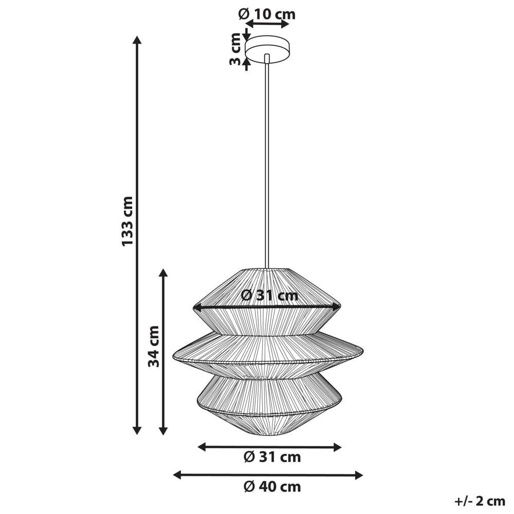 Lampadario in rattan naturale Paralume in ferro nero Base Boho Lightning Luce a sospensione Soggiorno Camera da letto Corridoio