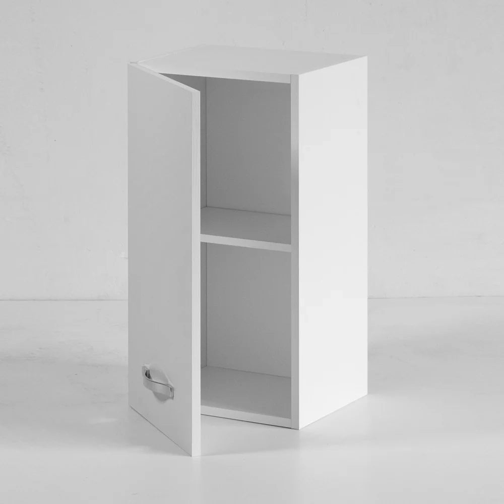 Pensile per cucina componibile da 40 cm con un’anta, realizzata in legno 100% MADE IN ITALY colore Noce