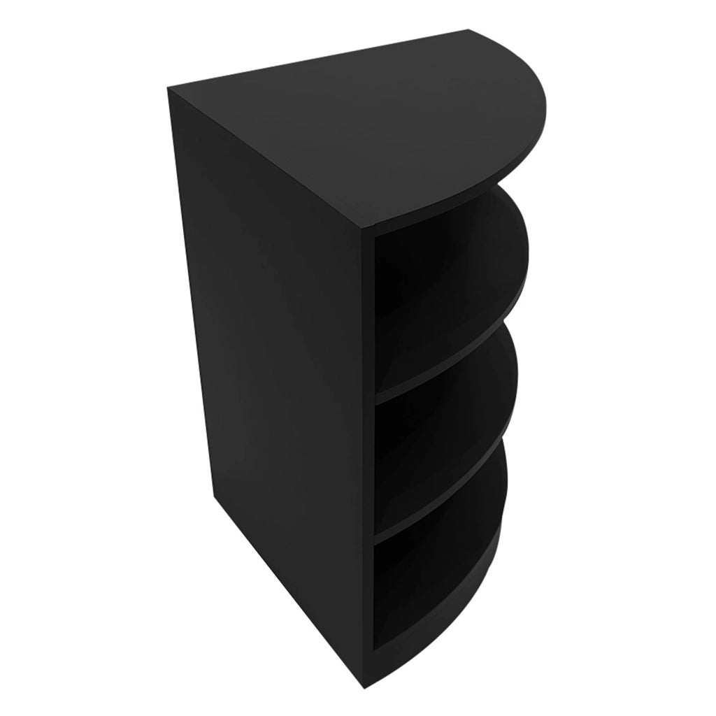 Set Bancone Nero Theseus LED B1200 LM60 con Serratura e Vetrina Espositiva