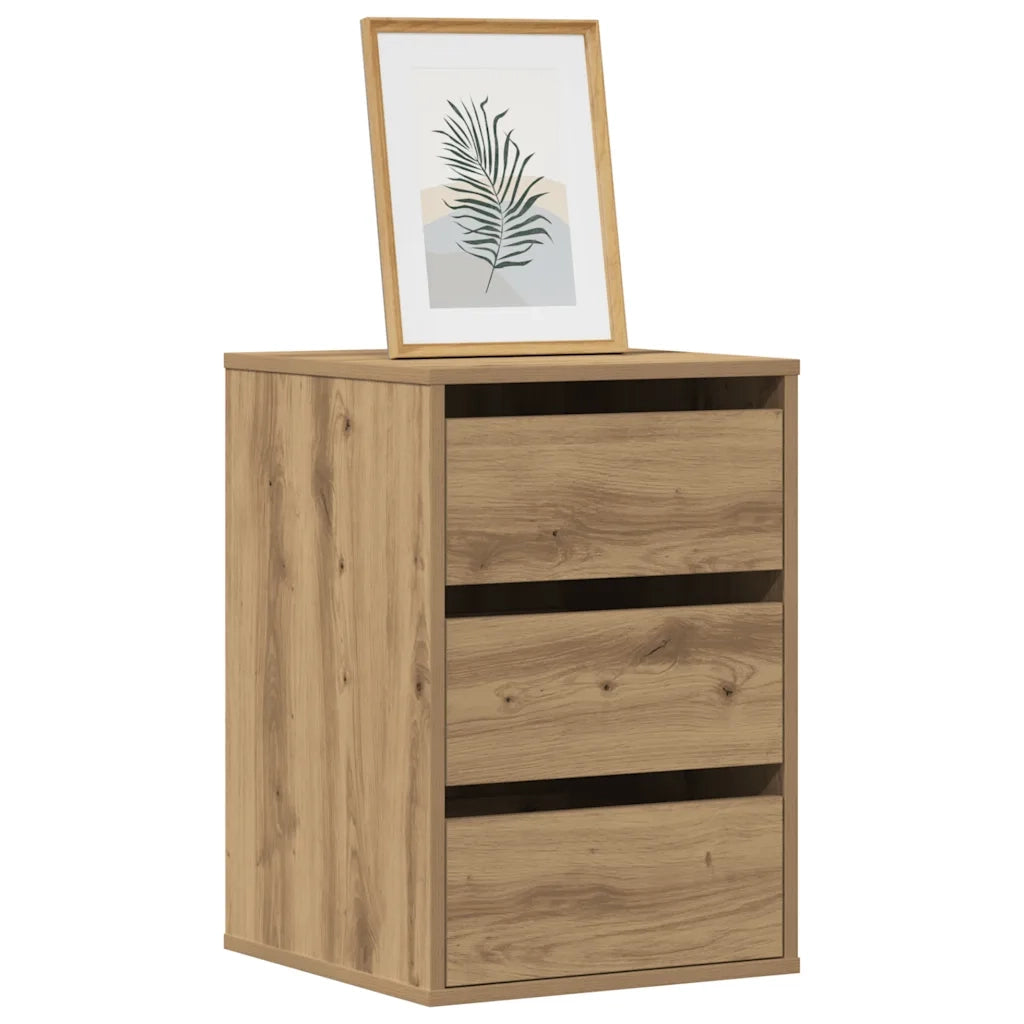 Cassettiera Angolare Rovere Artigianale 40x41x58cm Multistrato 852842
