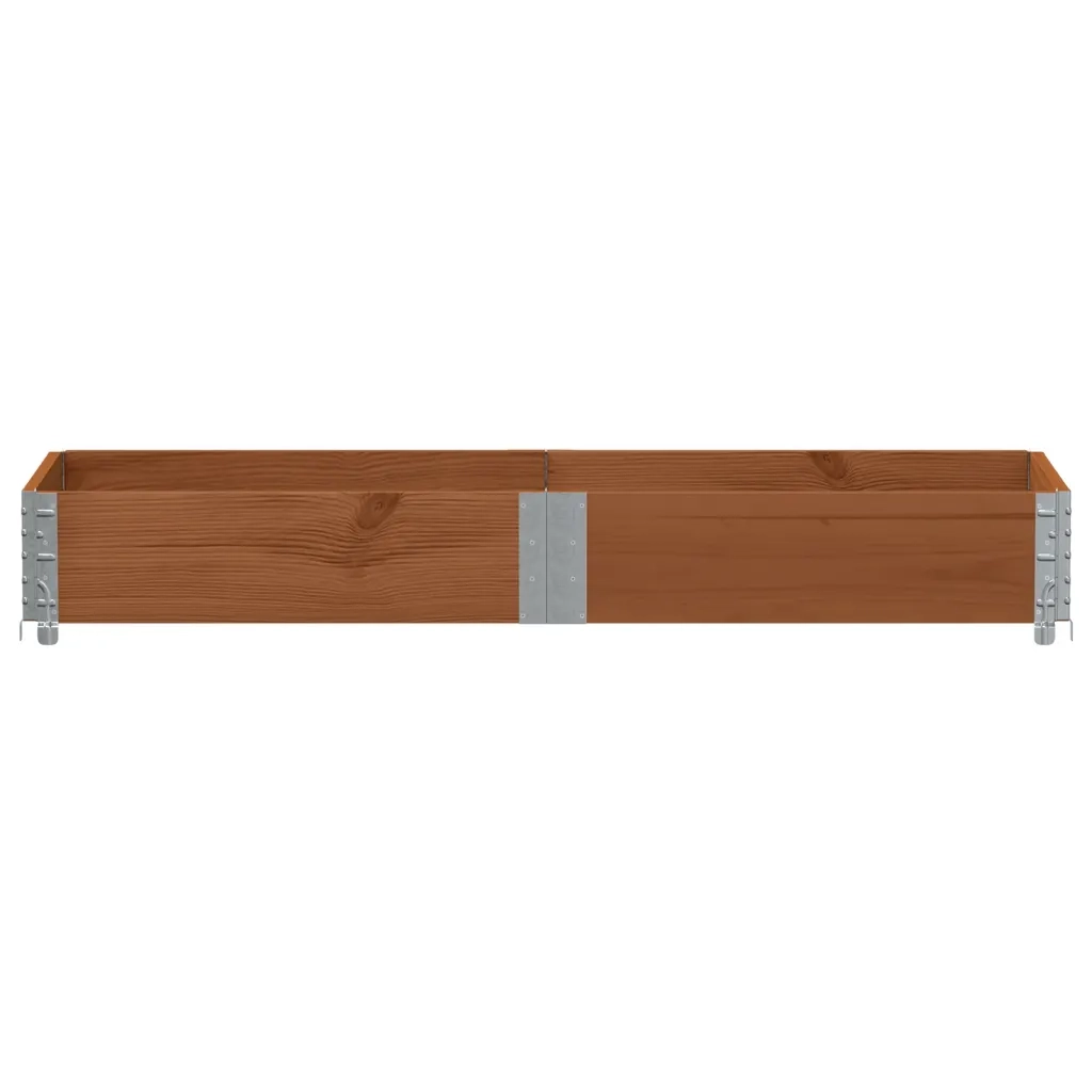 Fioriere | Cassetta per fiori | Poggiapiedi da Giardino Marrone 150x50cm Legno Massello di Pino