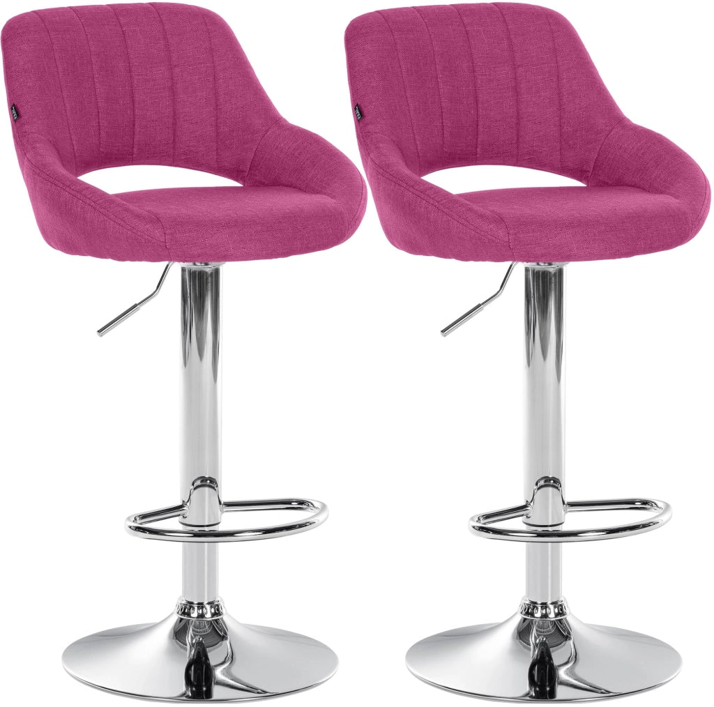 Set di 2 sgabelli da bar tessuto Milet C 10