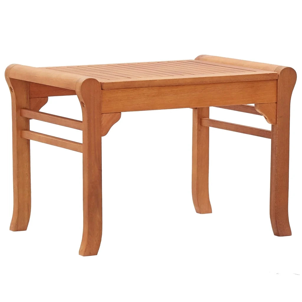 Panchina da giardino arredo esterno per patio terrazzo 64 x 44 x 45 cm legno massello di eucalipto 02_0011323