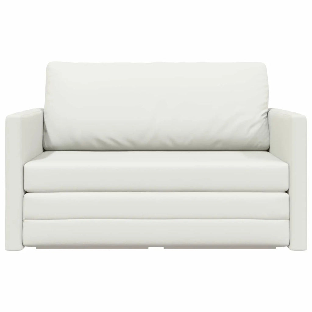 Divano letto Bianco 124 x 71 x 78 cm Pelle Artificiale 4106714