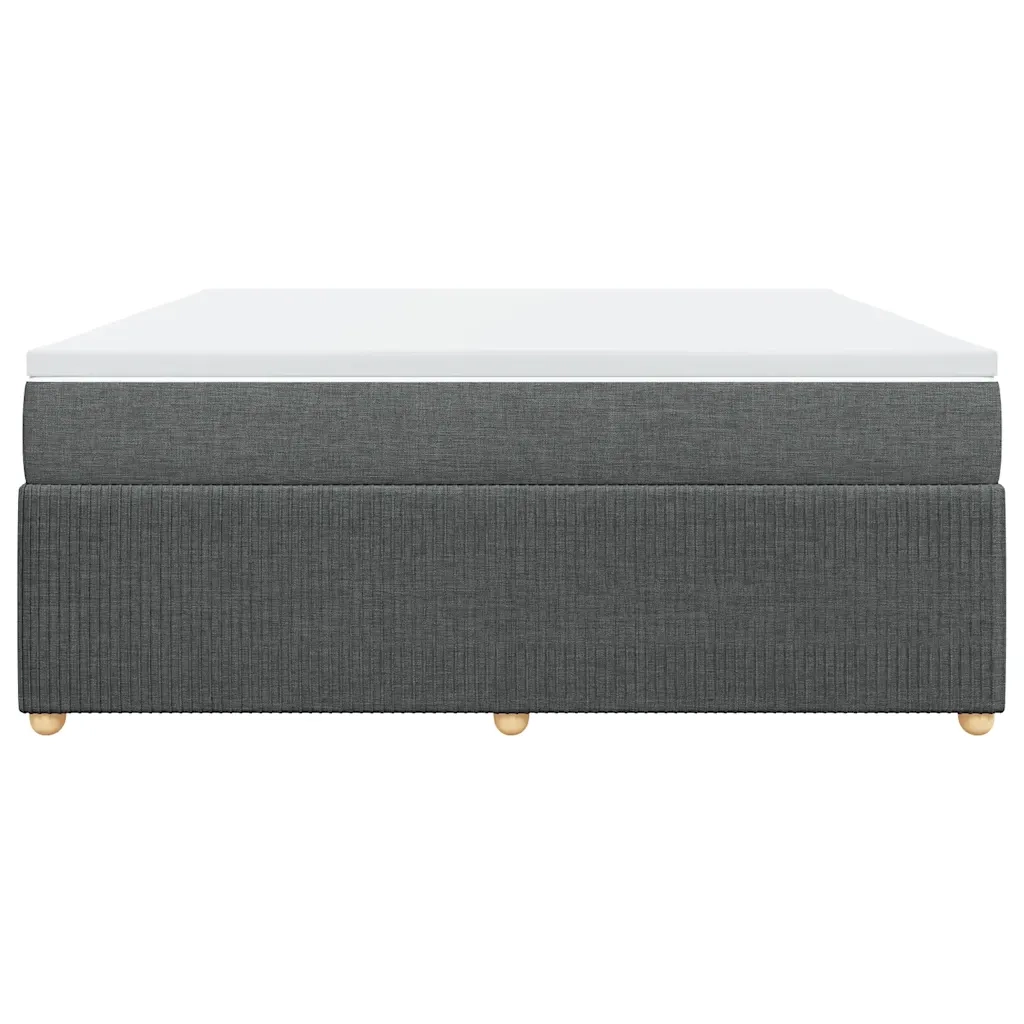 Giroletto a Molle con Materasso Grigio Scuro 180x200 cm Tessuto 3285589