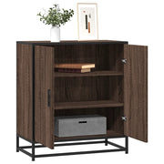 Credenza-Buffet-Armadio da cucina Rovere Marrone 68x35x76 cm in Truciolato e Metallo 667571