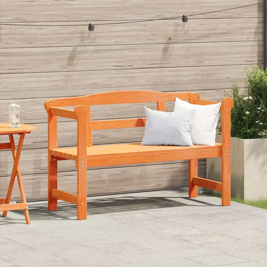 Panchina da esterno Marrone 119 x 44 x 76 cm Pino massello 4012186