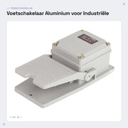 Voetschakelaar in Alluminio per Applicazioni Industriali con Passaggio di Cavo
