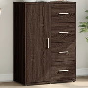Credenza Rovere Marrone 60x31x84 cm in Legno Multistrato 840512
