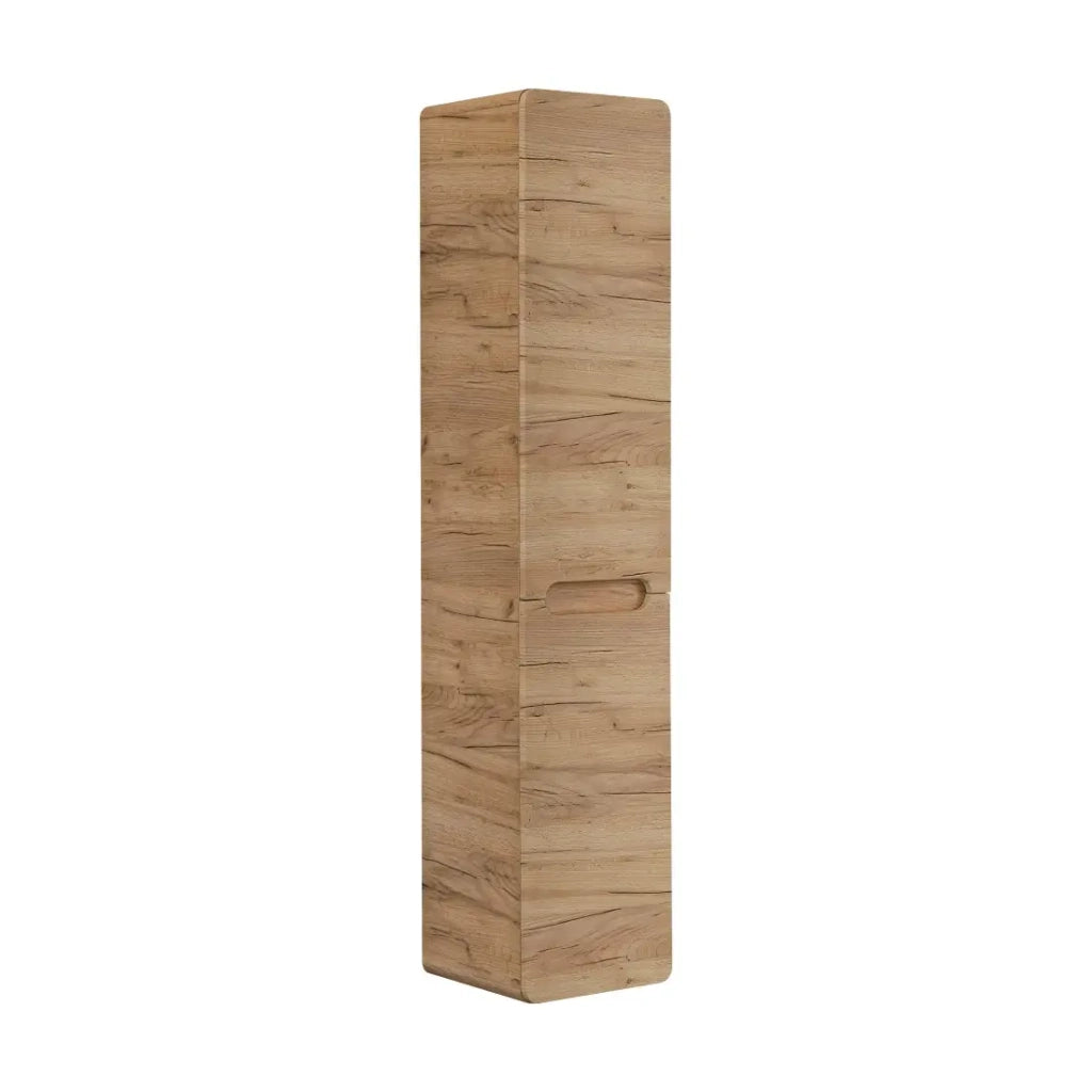 Colonna da bagno sospesa ERBANO – 2 porte – H170 cm – Colore rovere chiaro