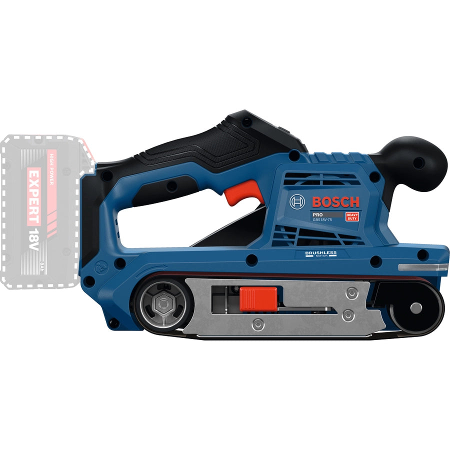 Levigatrice a nastro Bosch GBS 18V-75 Professional 18V brushless – compatta