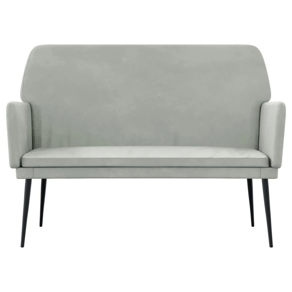 Panca/panca 108 x 79 x 79 cm velluto grigio chiaro 02_0010498