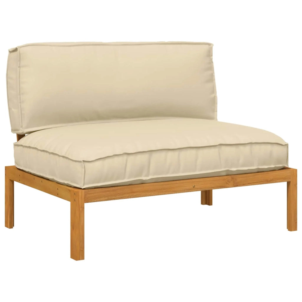 Set di divani Beige 120 x 92 x 69 cm Legno di Acacia Massello 3418199