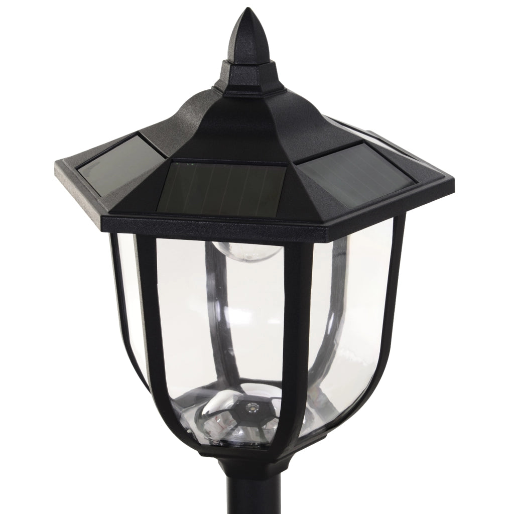 Lampada da Giardino Solare LED ¨C Zephmum ¨C 26x26x177 cm Nero