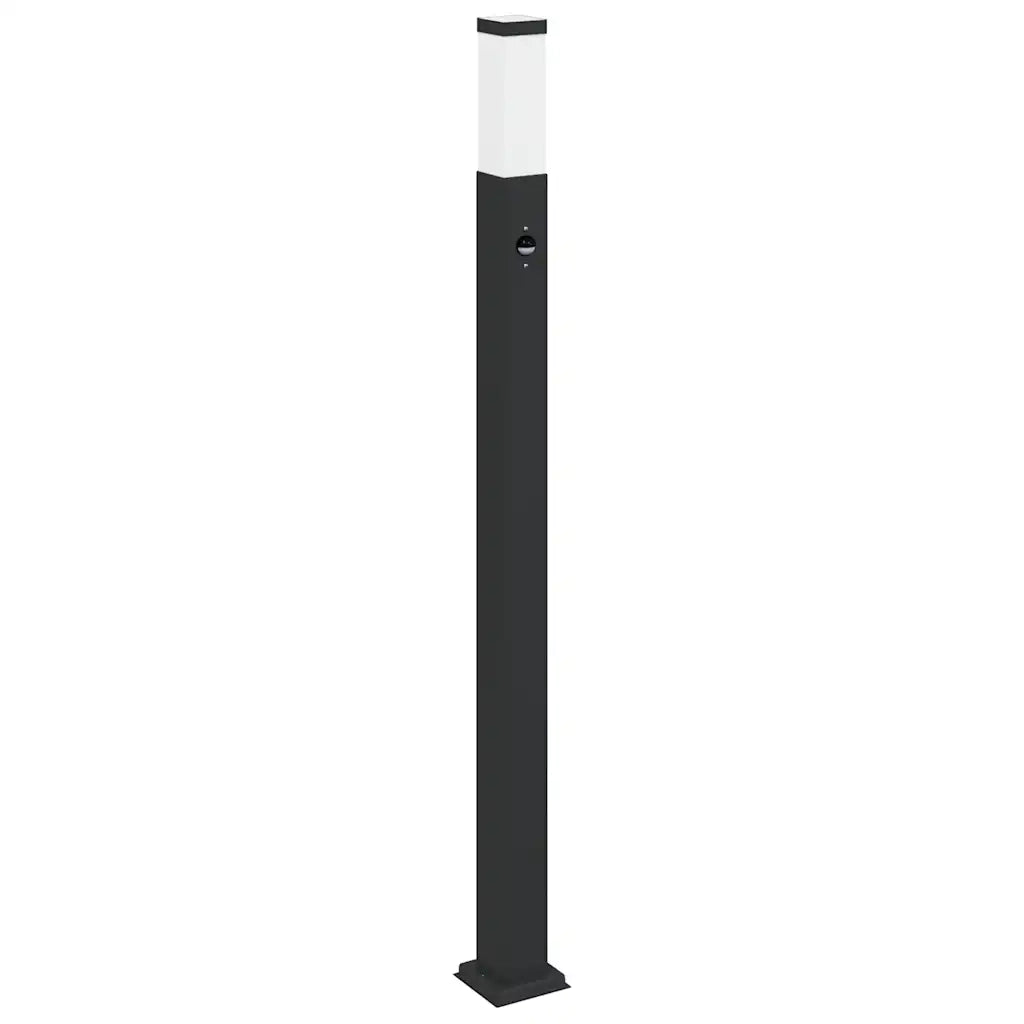 Lampioni a paletto con sensore 3 pz 110 cm neri IP44 4006082