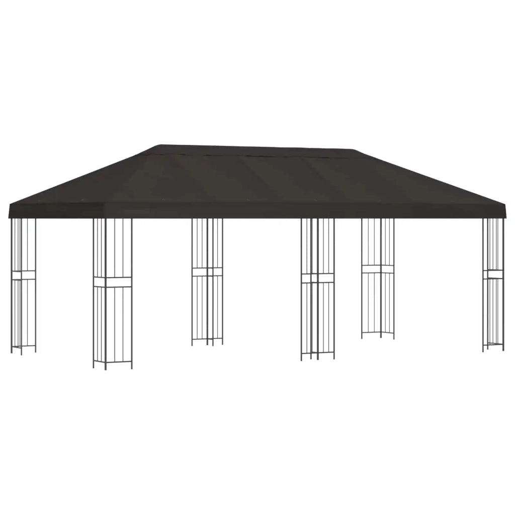 Gazebo con pareti laterali 6 x 3 m Antracite