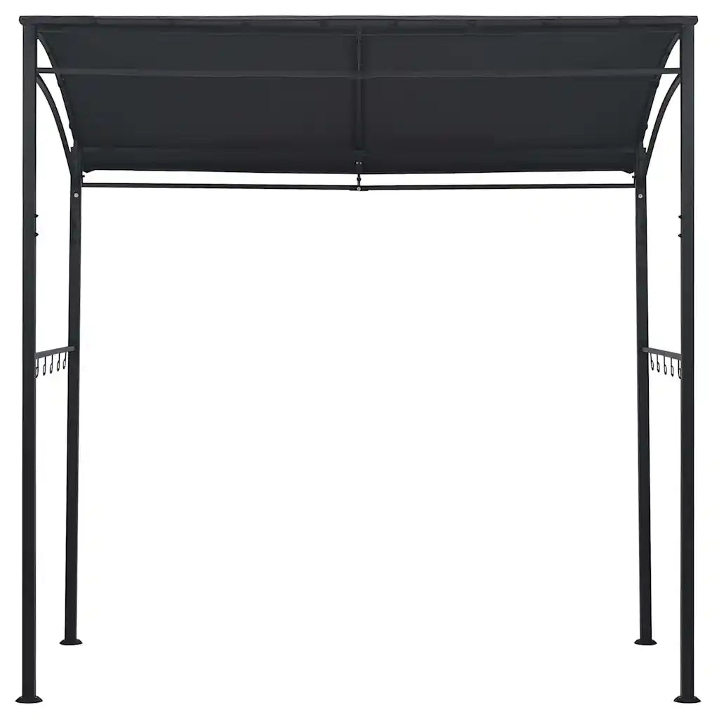 Gazebo per Barbecue 215x150x220 cm Antracite in Acciaio 48603