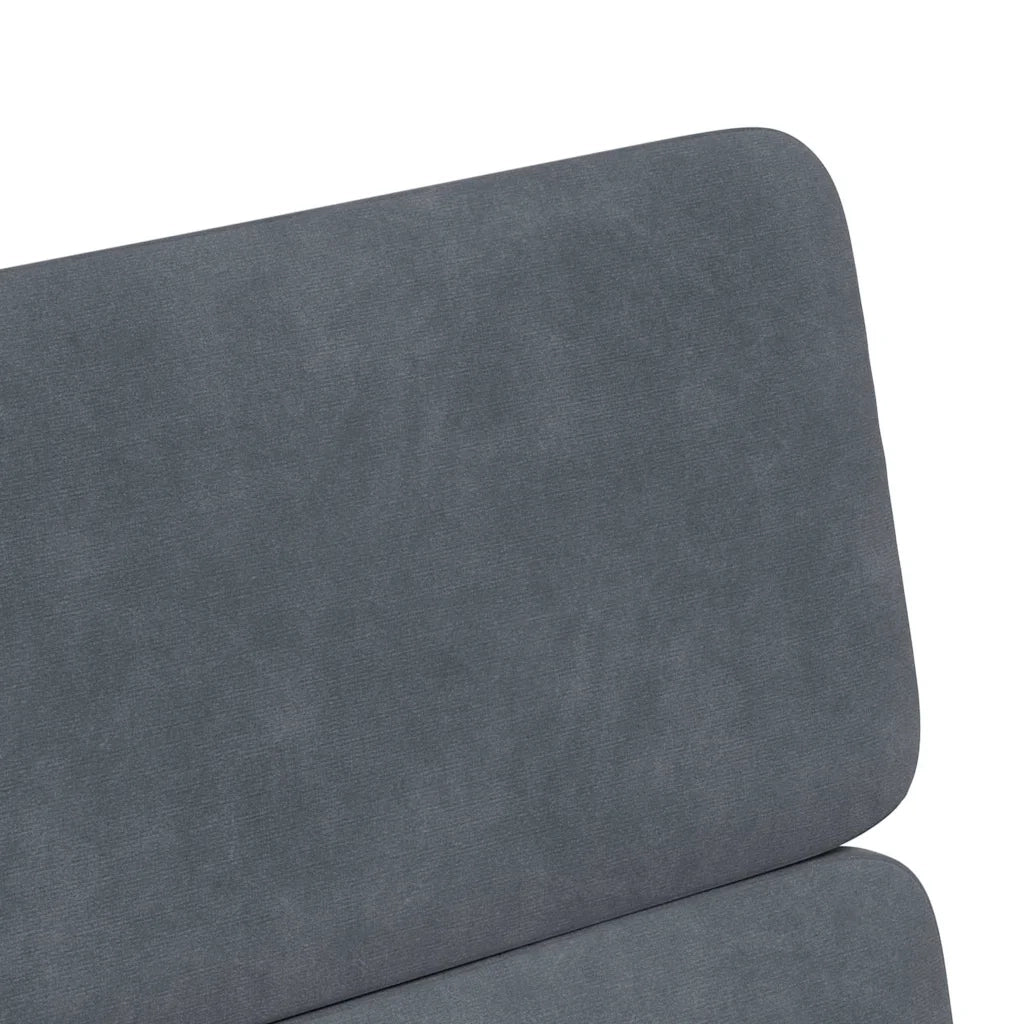 Sedie da Pranzo con Ruote 2 pcs Grigio scuro 58 x 65 x 98 cm