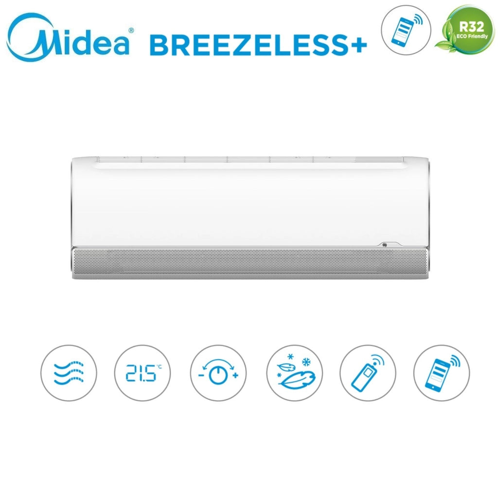 Condizionatore Dual Split Midea BreezeleSS+ 12+12 con M2OE-18HFN8-Q R-32 Wi-Fi Integrato