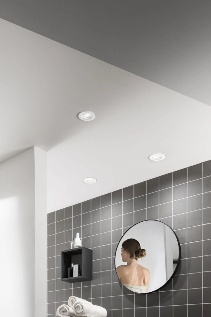 INCASSO BBC BIANCO IN METALLO DIMMERABILE 4W 300LM 750LM CCT 2700K-6500K D.8,6CM