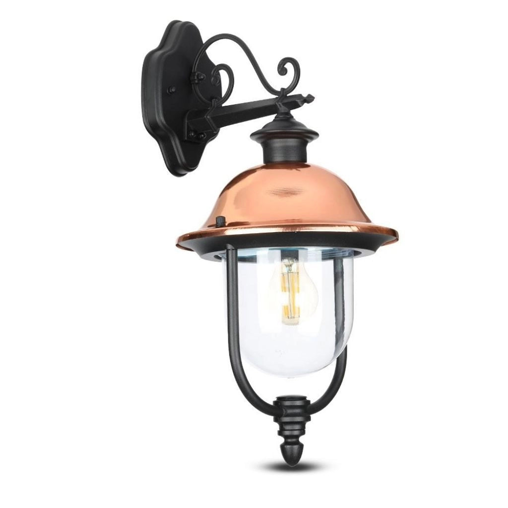 Lampada murale E27 con copertura trasparente per PC