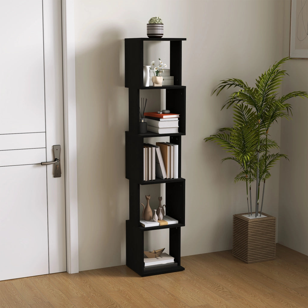 Libreria Design Moderno 5 Livelli ¨C Minimal ¨C nero