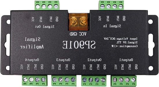 Segnale di alimentazione LED per strisce RGB - Amplificatore di segnale master SPI per WS2813 SK6812 WS2815 - Amplificatore di segnale a lunga distanza con compatibilità WS2811