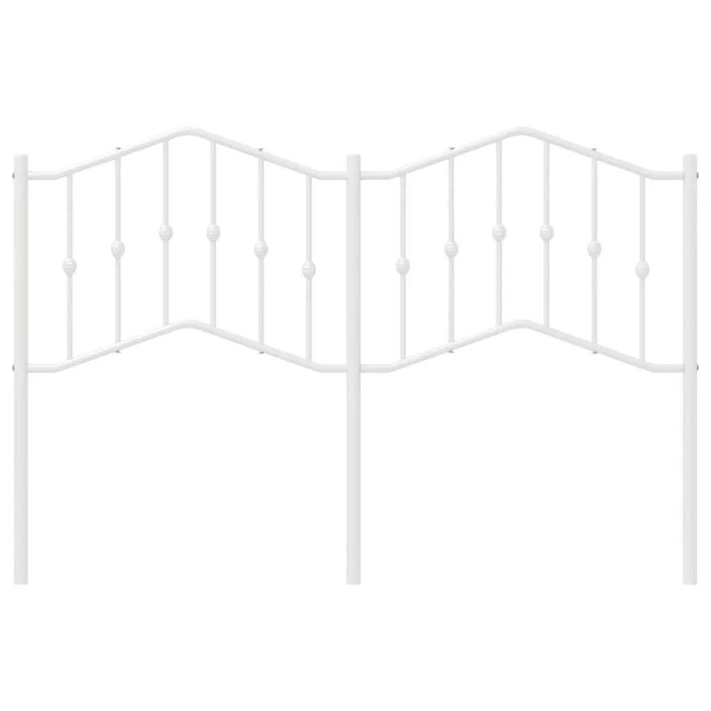 Testiera in Metallo-Testiera in Ferro-Testata Bianco 140 cm 976485