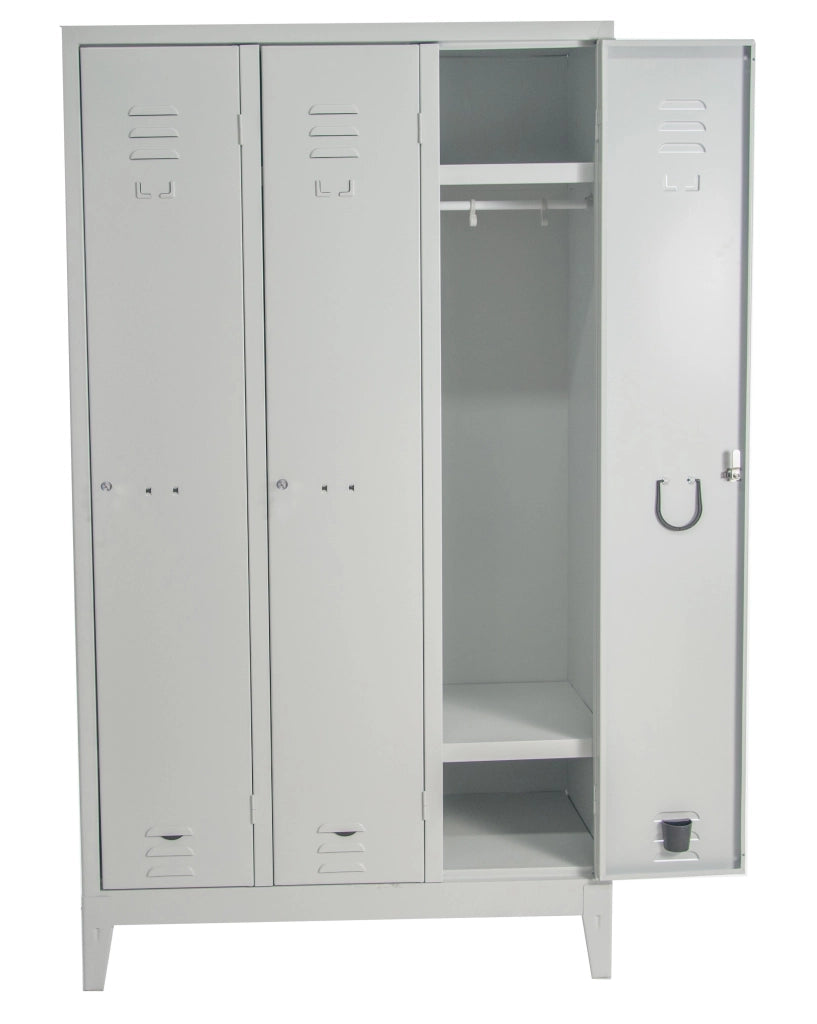 Armadio spogliatoio con 3 vani cm. 101x50x180h