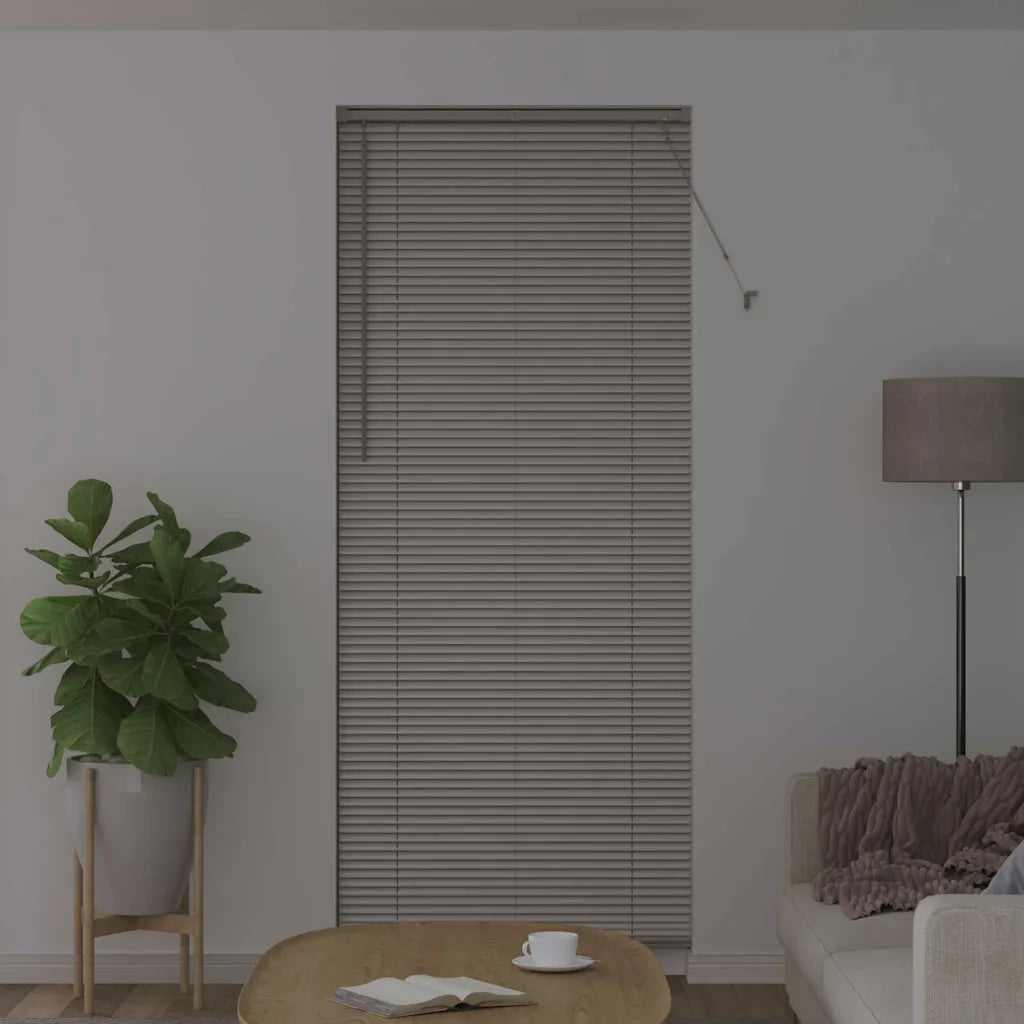 Tendaggi a Veneziana | Tenda a lamelle Argento 220 x 85 cm Alluminio
