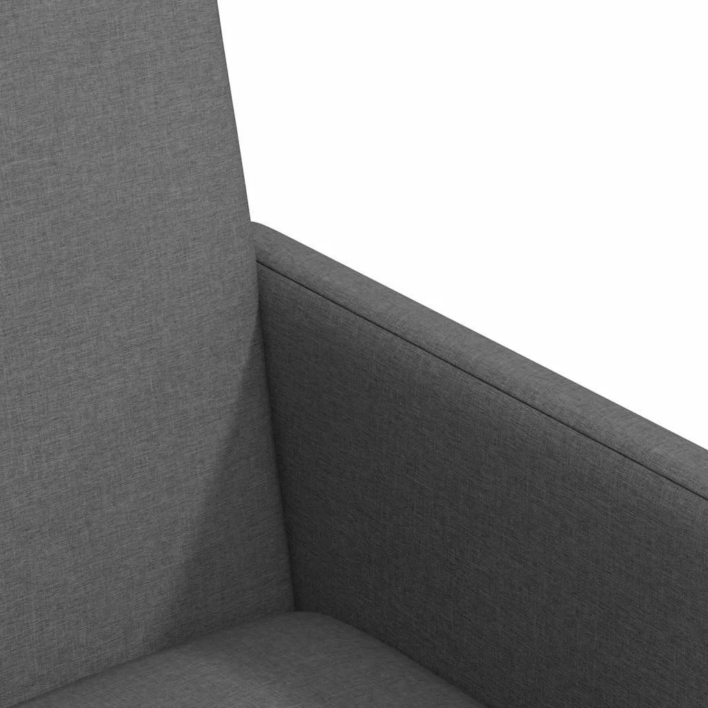 vidaXL Sedia da pranzo 2 pcs Grigio scuro 57 x 66 x 94 cm Tessuto