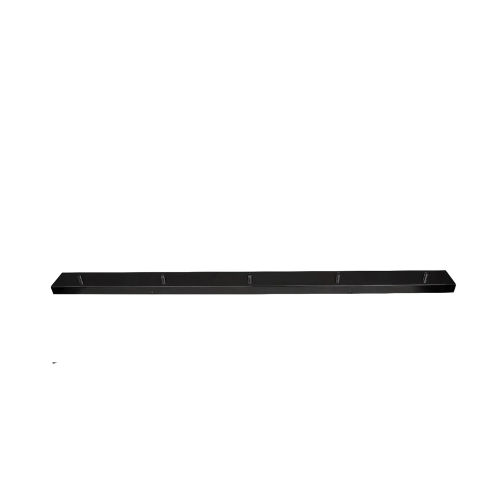 Rosone Multicavo 5 Fori In Metallo Nero Opaco L120Cm