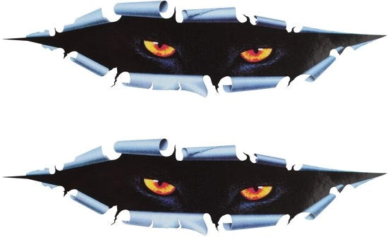Decalcauto 3D Grappig Monster Oculare - Auto/Raam/Laptop - Zelfklevend - Waterdicht - Facile da Rimuovere - Sicuro e Ambientalmente Predisposto
