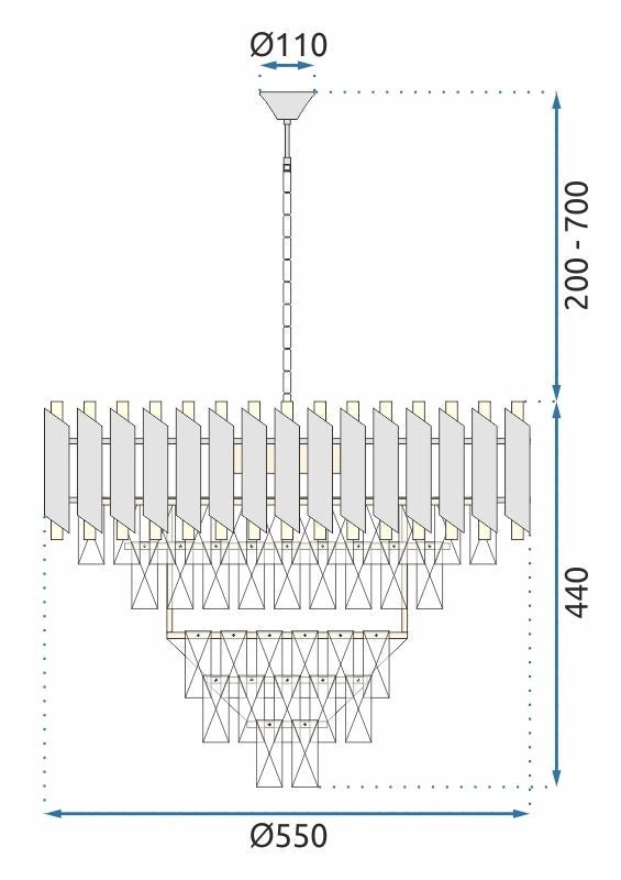Lampada Cristal App1058-cp