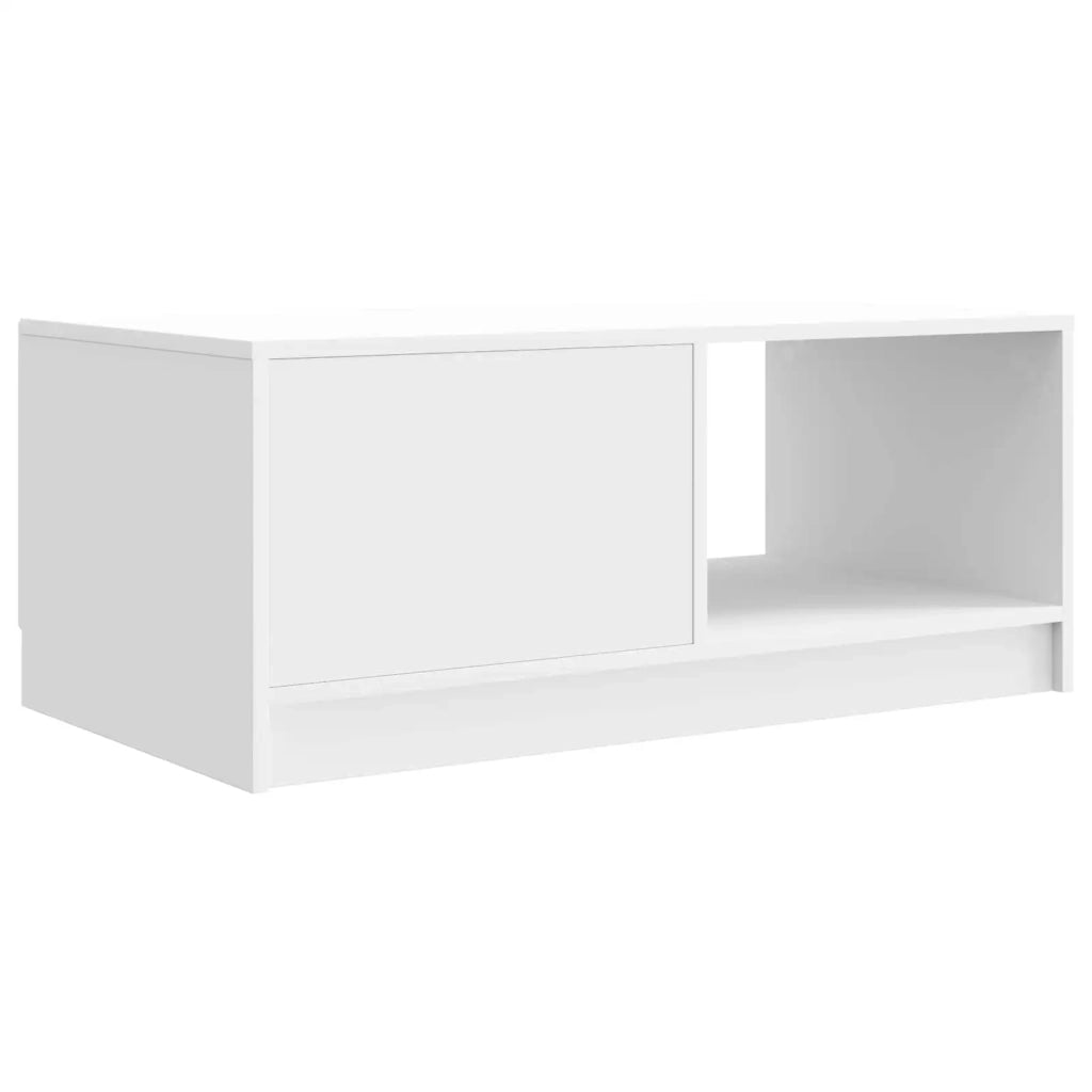 Tavolino da salotto Bianco Lucido 90 x 50 x 37 cm 895879