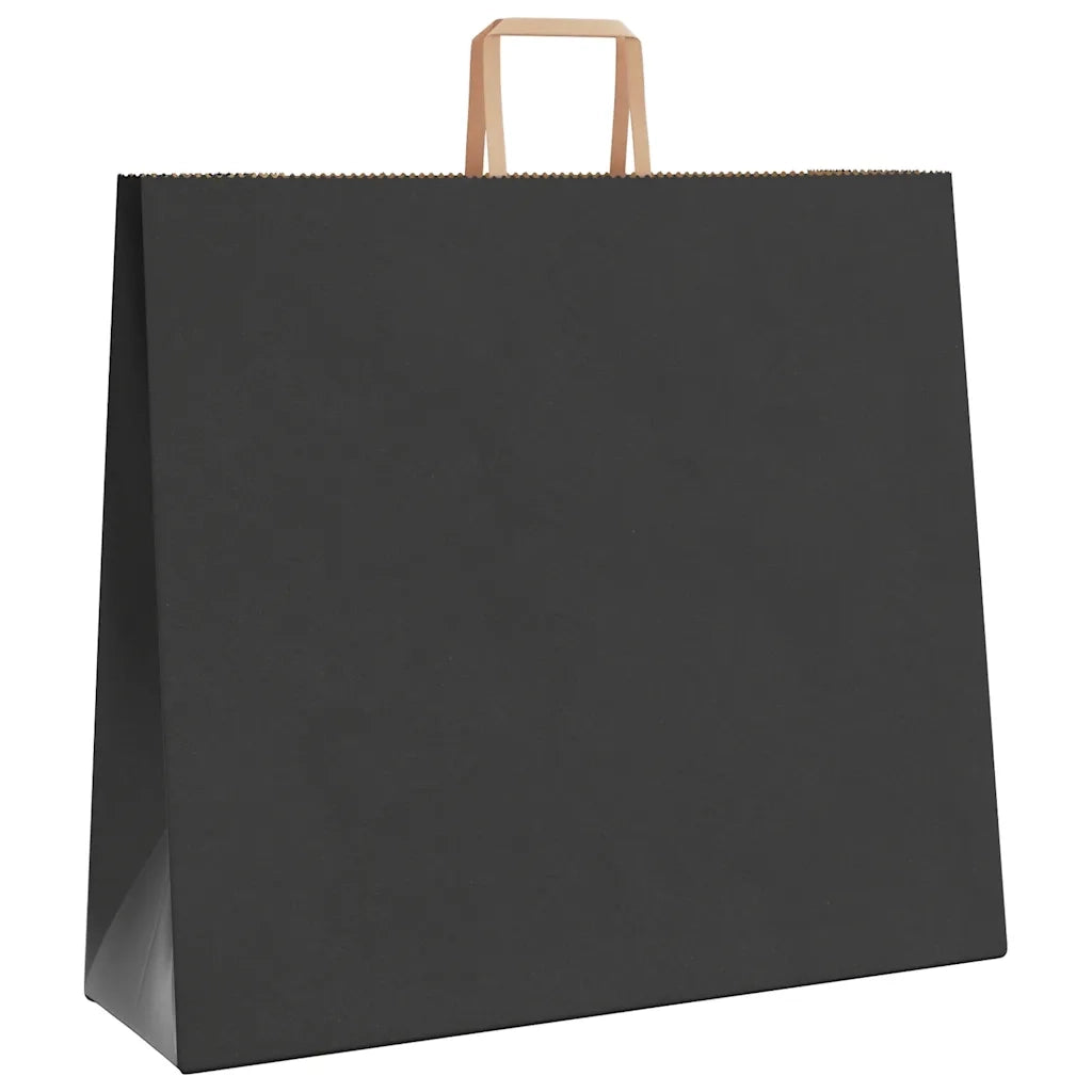 Sacchetti di Carta 250 pz con Manici Neri 54x15x49 cm 4101878