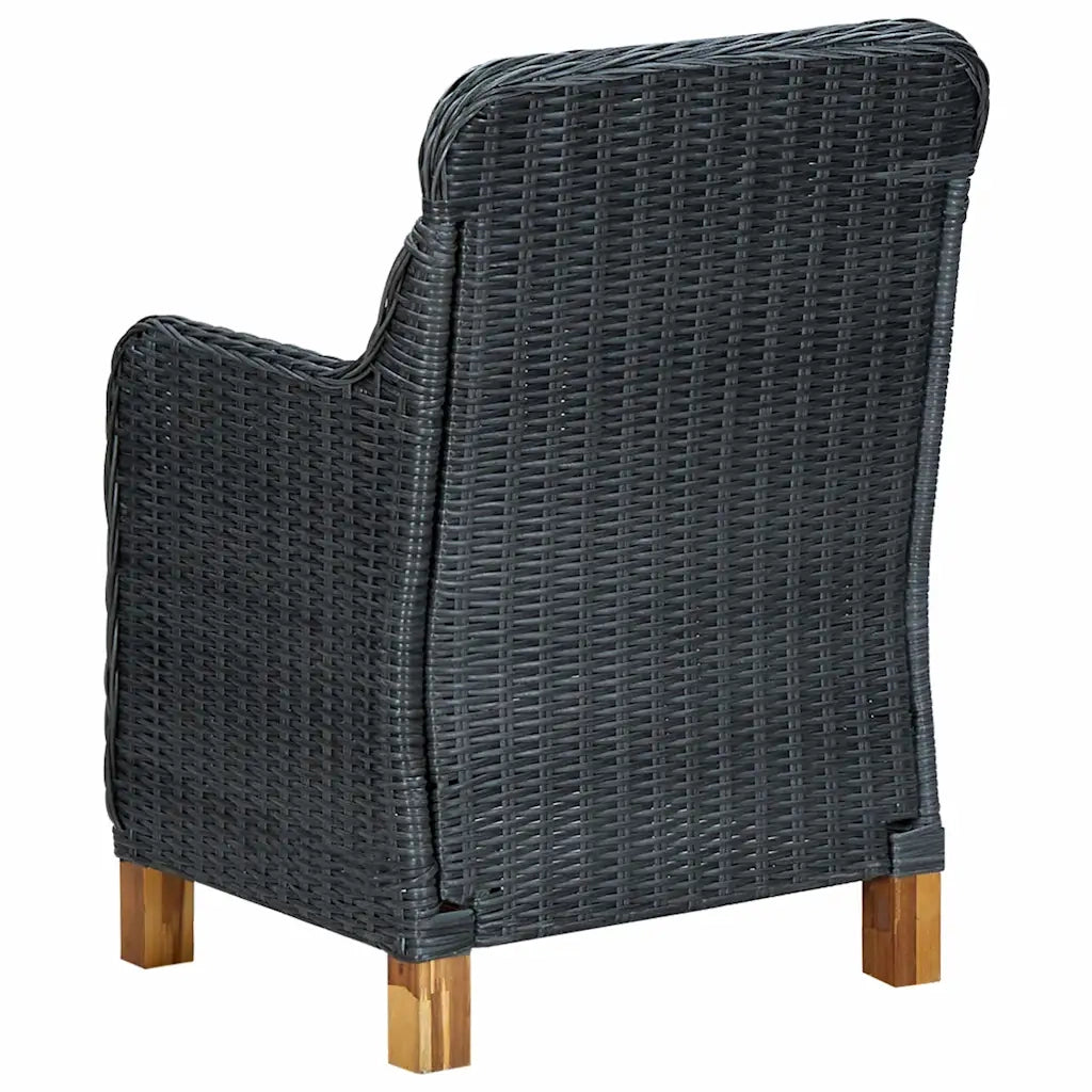 Set da Pranzo da Giardino 7 pz Grigio Scuro 3067938