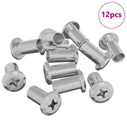Dado a bloccaggio 12 pz Nichel M6 x 25 mm Acciaio CFW5313275