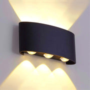 APPLIQUE PLAFONIERA LED 12W FARO FARETTO LAMPADA DA PARETE MURO DOPPIA LUCE 3000K