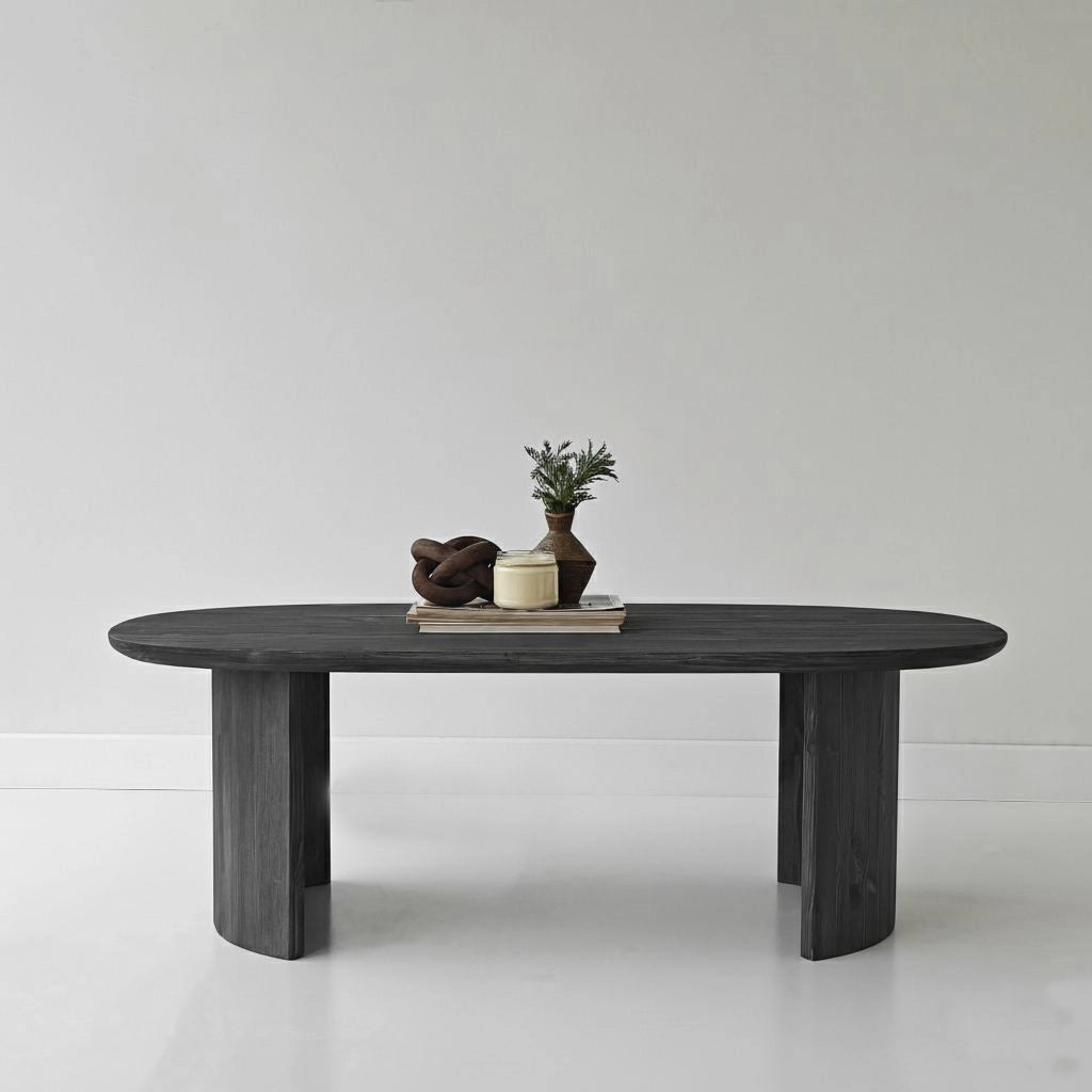 Tavolino in legno "Hudson" - 120 x 60 x 40 cm - Grigio antracite
