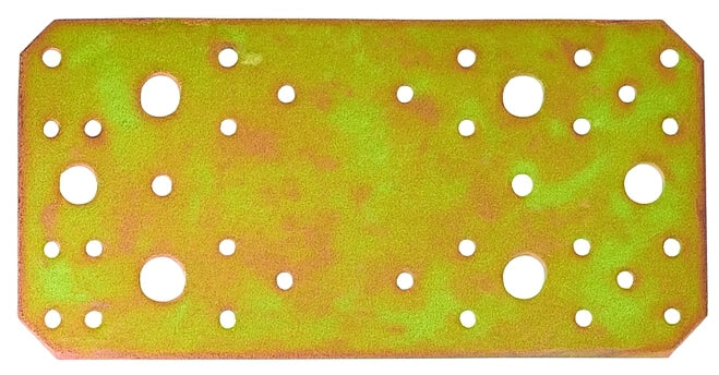 PIASTRINA DI GIUNZIONE DIRITTA  mm. 200x90 L in acciaio tropicalizzato 20.00 pz