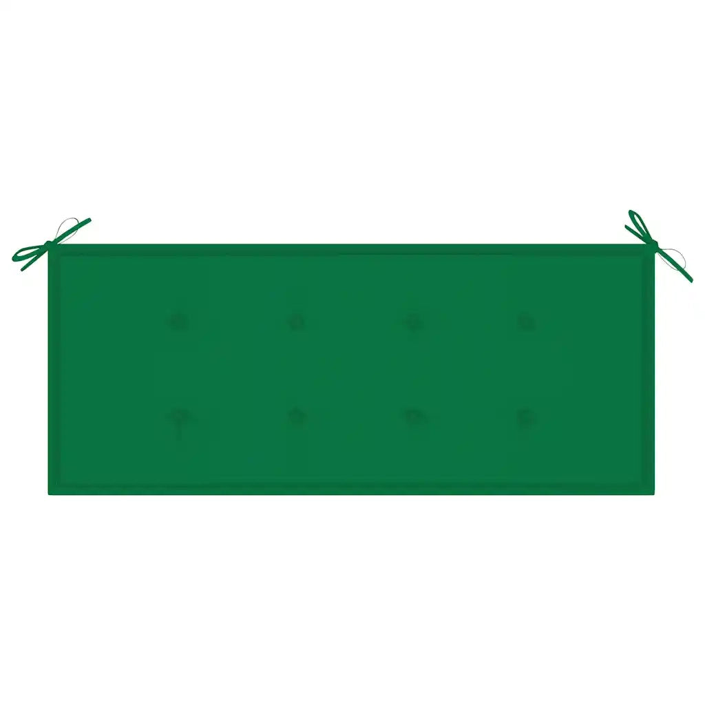 Panca da Giardino Pieghevole con Cuscino 118 cm in Bambù 3063854