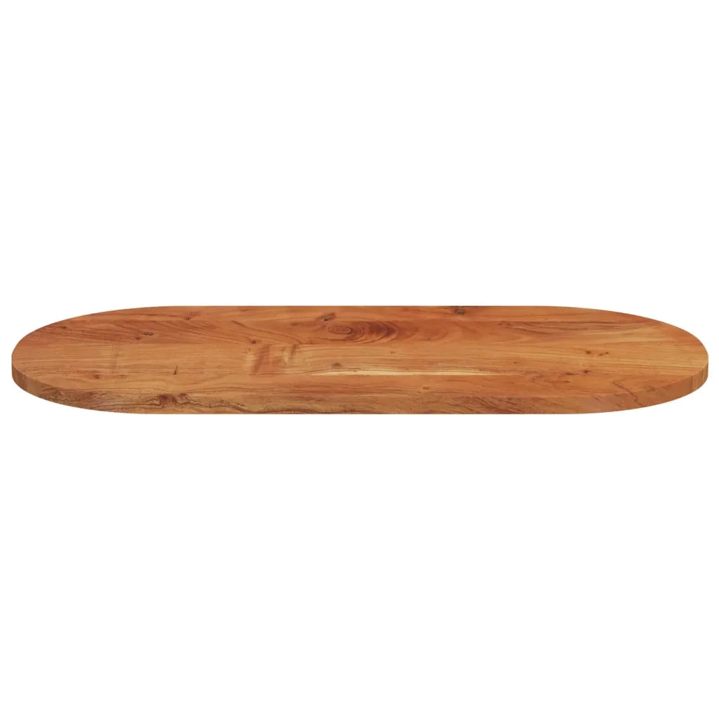 Piano Tavolo 150x50x3,8 cm Ovale in Legno Massello di Acacia 370096