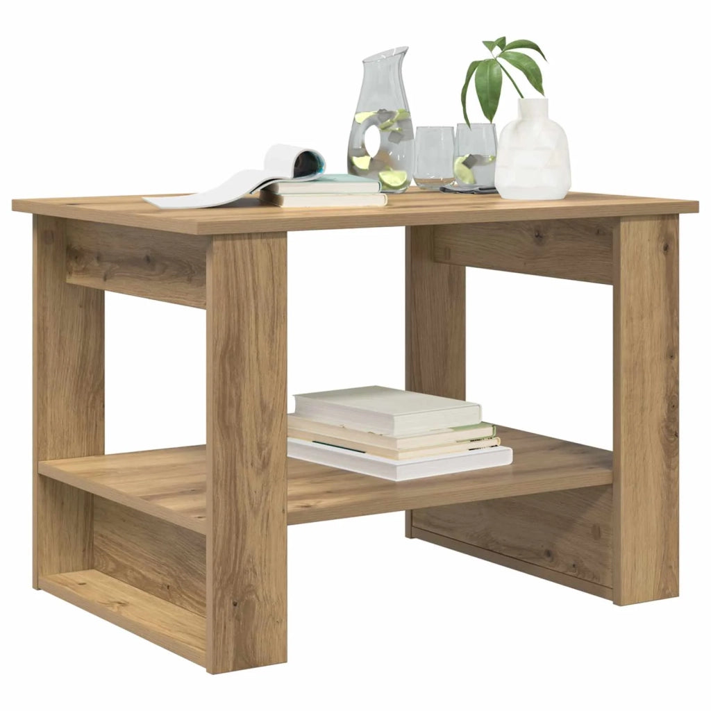 Tavolino da salotto Rovere artigianale 72 x 50 x 50 cm 8000195