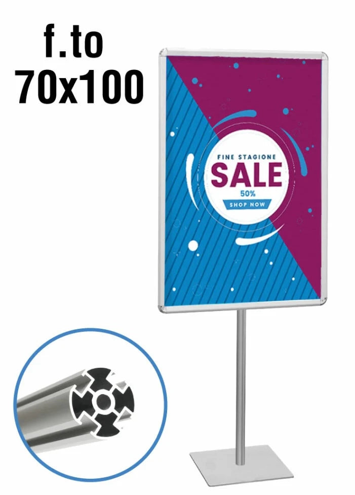 Porta Comunicazioni con cornice 70 x 100 linea Q System - Monofacciale