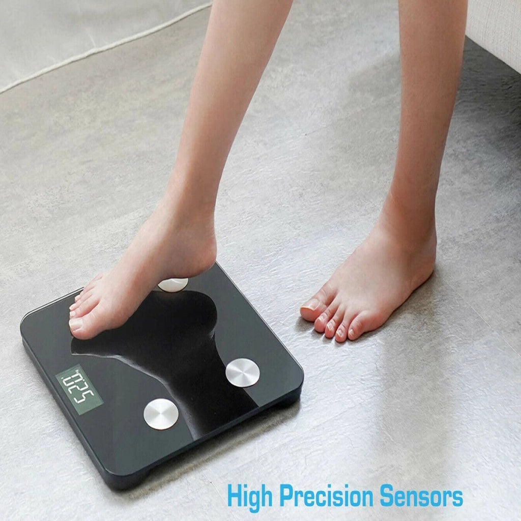 BILANCIA PESAPERSONE DIGITALE BLUETOOTH ELETTRONICA VETRO PORTATA 180 KG B24