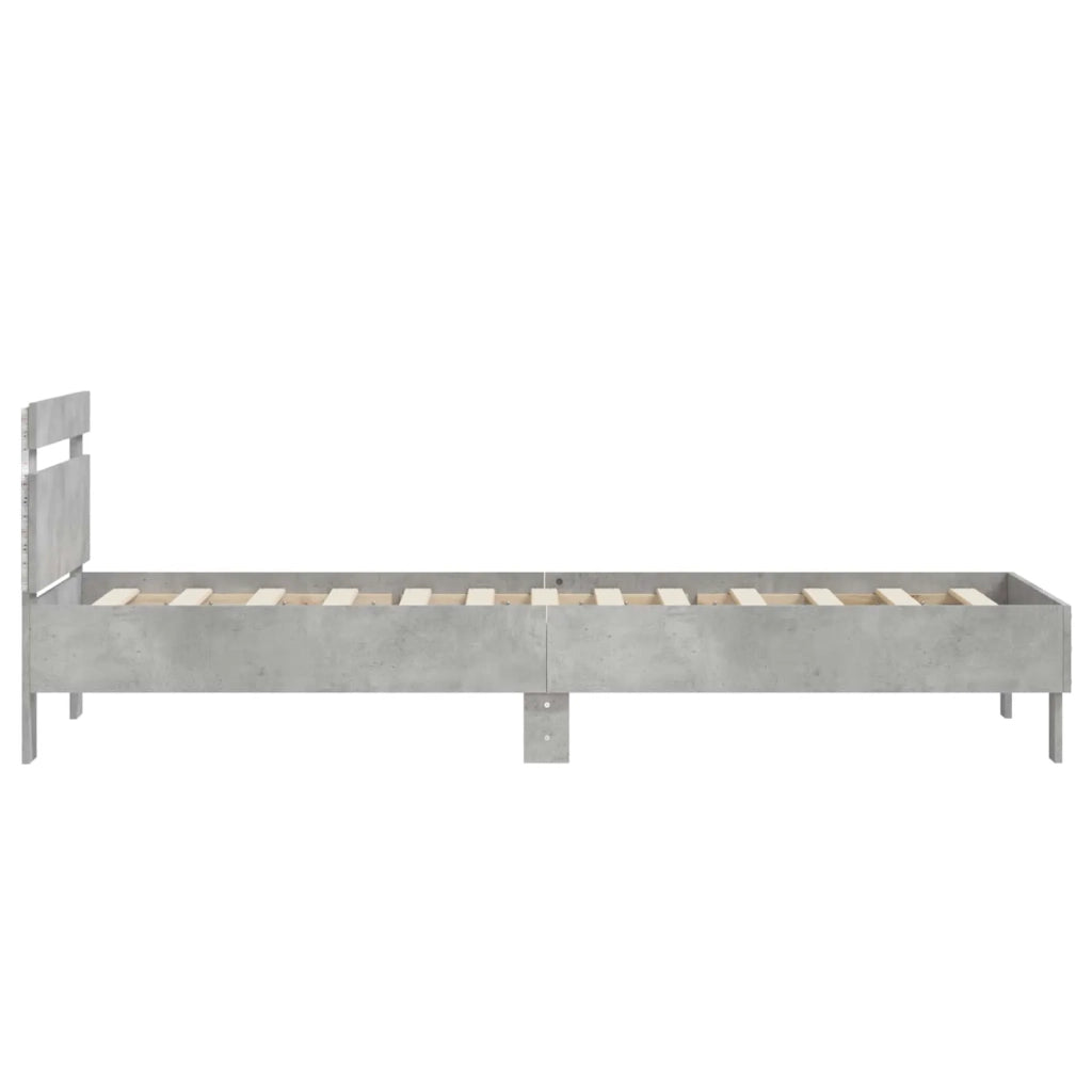 Struttura del letto Grigio Cemento Legno ingegnerizzato 8008997
